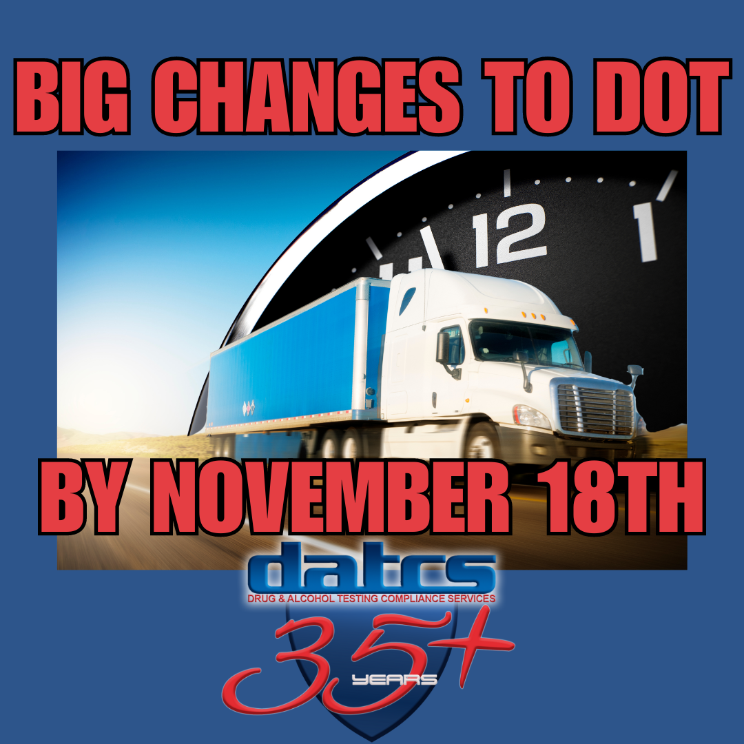 BIG CHANGES TO DOT